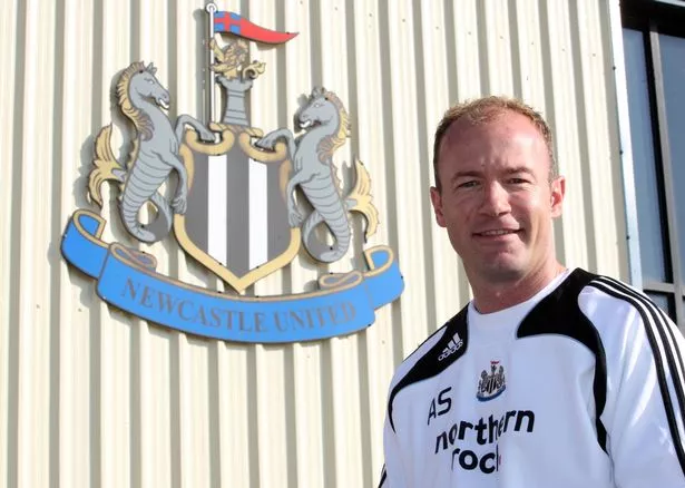 New Newcastle United manager Alan Shearer poses for a photograph outside The Little Benton training ground during a Newcastle United team training session on April 2, 2009 in Newcastle-upon-Tyne, England.